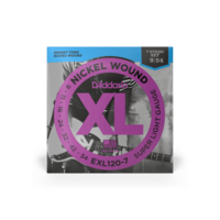 D'Addario EXL120-7 Nickel Wound Electric Guitar Strings, 7-String, Super Light, 9-54