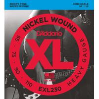 D'Addario EXL230 Nickel Wound Heavy Guage Strings - 55-110 - Long Scale