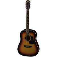 Aria Fiesta Series Dreadnought Acoustic Guitar in Brown Sunburst