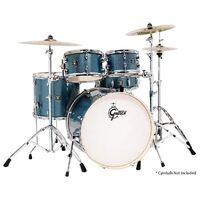 Gretsch Energy Series Euro 5-Pce Drum Kit in Blue Sparkle w/ Upgraded USA Evans Heads