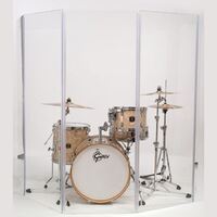 Gibraltar 5-Piece Acrylic Drum Sound Shield 5.5ft x 10ft