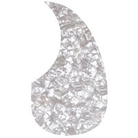 GPK68WP Teardrop Style Acoustic Guitar Scratch Plate - White Pearl