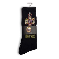 Perris Licensed GNR "Appetite For Destruction" Large Crew Socks in Black (1-Pair)