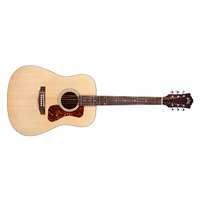 Guild D-240E-FM Solid Dreadnought Acoustic/Electric Guitar w/Flamed Mahogany Back & Sides