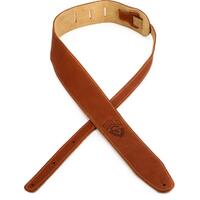 Guild Deluxe Leather Guitar Strap Brown