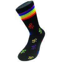 Coloured G Clef Socks