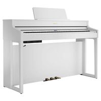 Roland HP702WH Digital Piano w/ Matching RPB400WH Bench - White