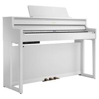 Roland HP704WH Digital Piano w/ Matching Bench - White