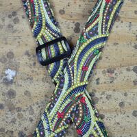 Aboriginal Art Rag Ukulele Strap – Butterflies Circle Of Life
