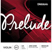 Prelude Violin String Set, 3/4 Scale, Medium Tension