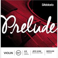 Prelude Violin String Set, 4/4 Scale, Medium Tension