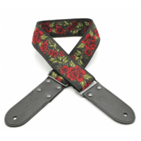 DSL JAC20 Jacquard Weaving Guitar Strap FG Red