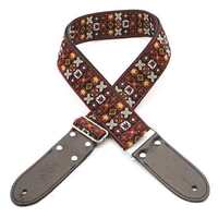 DSL JAC20 Jacquard Guitar Strap Fire Design