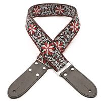 DSL JAC20 Jacquard 2" Guitar Strap Red Angel Design