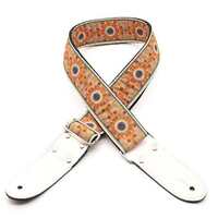 DSL JAC20 Jacquard Guitar Strap SAL Design Orange