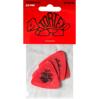 Jim Dunlop JPT250 .50mm Tortex Triangle Pick - 6 Pack