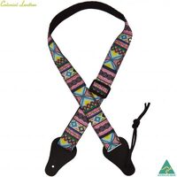 Colonial Jacquard Ukulele Strap Hour Glass Pink Blue