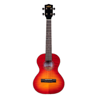 Kala Gloss Flame Maple Cherry Burst Tenor Ukulele