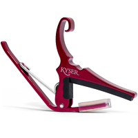 Kyser KG6RA Quick-Change Acoustic Guitar Capo - Ruby Red Finish