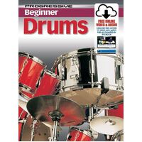 Progressive 69165 Beginner Drums Book/Online Video & Audio