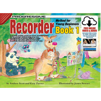 Progressive Recorder Book 1 for Young Beginners Book/Online Video & Audio