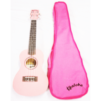 Kealoha KUK23PINK Concert Ukulele w/ Bag