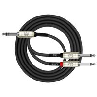 Kirlin KY336-1 TRS - 2 x Mono 6.5 Insert Cable - 1ft