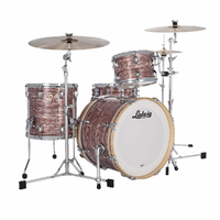 Ludwig Classic Maple Downbeat 3 piece Drum Kit Shell Pack – Vintage Pink Oyster