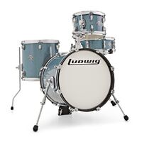 Ludwig Breakbeats by Questlove Compact 4-Piece Shell Pack Azure Blue Sparkle