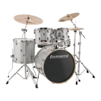 LUDWIG EVOLUTION 22' OUTFIT w/HARDWARE - WHITE SPARKLE