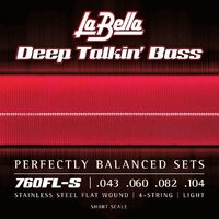 La Bella 760FL-S Deep Talkin Bass Flats – Light 43-104 - Short Scale