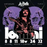 La Bella TI832 Tony Iommi Signature Electric Guitar Strings D# Tuning - 8-32
