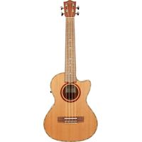 Lanikai Cedar Series Tenor AC/EL Ukulele in Natural Satin Finish