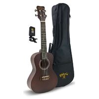 Kohala Concert Player's Pack with Ukulele, Bag and Tuner in Natural Satin Finish