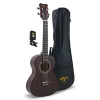 Kohala Tenor Ukulele Player's Pack with Ukulele, Bag and Tuner in Natural Satin Finish