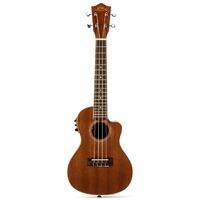 Lanikai LMACEC Mahogany Series Concert AC/EL Ukulele In Natural Satin Finish