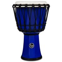 LP Percussion 7" Rope Tuned Circle Djembe w/ Perfect-Pitch Head Blue
