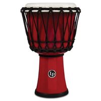 LP Percussion 7" Rope Tuned Circle Djembe w/ Perfect-Pitch Head Red