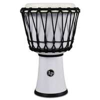 LP Percussion 7" Rope Tuned Circle Djembe w/ Perfect-Pitch Head White