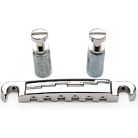 Eagle Wraparound Bridge Lightning Tailpiece Les Paul Style Chrome w/ Posts