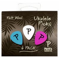 Perris Multi-Colour Felt Wool Ukulele Picks (1 Piece)