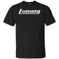 Ludwig Block Logo Tee Shirt Black Medium