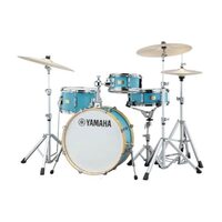 Yamaha Stage Custom Hip 4-Piece Drum Kit 20in Bass Drum - Matte Surf Green