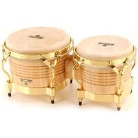 LP Percussion Matador Series Wood Bongos w/ Gold Hardware