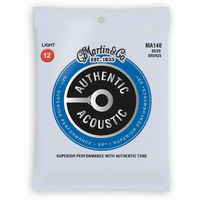 Martin MA140 SP 80/20 Bronze Authentic Acoustic Guitar Strings Light 12-54