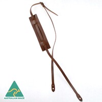 Colonial Leather Leather Mandolin Strap With Pad - Brown