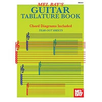 Guitar Tablature Book (Treble Clef & Tab)