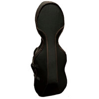 MBT 4/4 Size Hard-Foam Cello Case with Wheels in Black/Brown