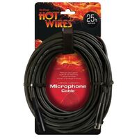 Hot Wires MC12-25XLR Microphone Cable, XLR-XLR, 25ft