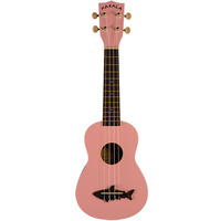 Kala Makala MK-SS/PNK Pink Sea Shark Bridge Soprano Ukulele